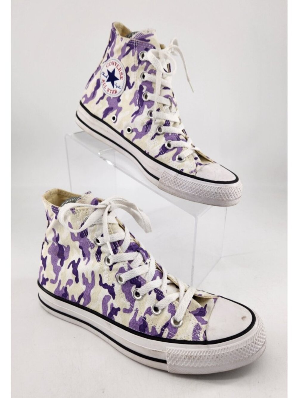 Converse Chuck Taylor Size Men's 5 Women's 7 Purple‎ Camo High Top Shoes